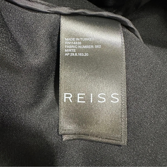 Reiss dress, size 12, black/silver, bodycon, designer, holidays, wedding guest - Picture 13 of 14